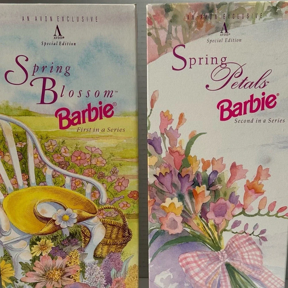 Mattel Barbie Dolls Avon Exclusive Spring Blossom Petals Special Edition NIB 90s